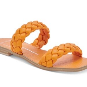 DOLCE VITA Orange Braided Women's Sandals. SIZE 9